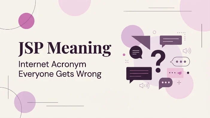JSP Meaning