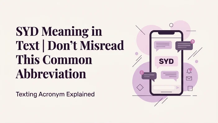 SYD Meaning in Text