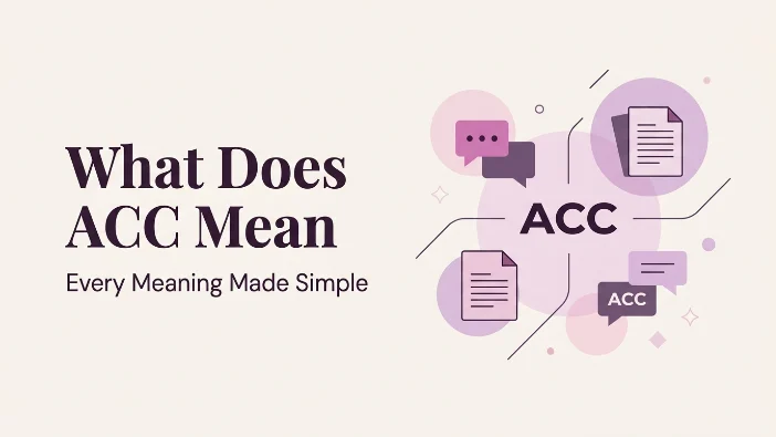 What Does ACC Mean