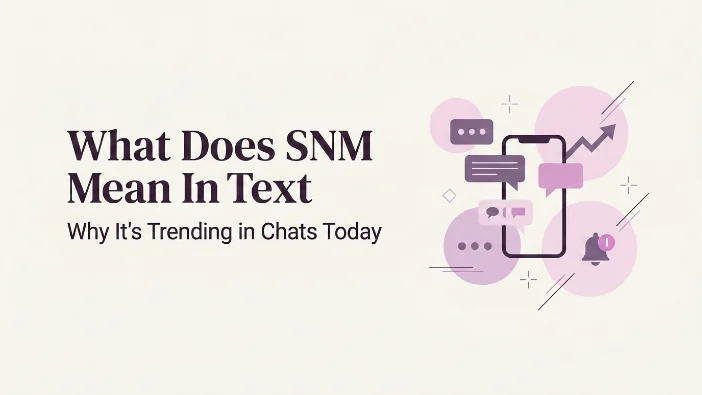 What Does SNM Mean In Text