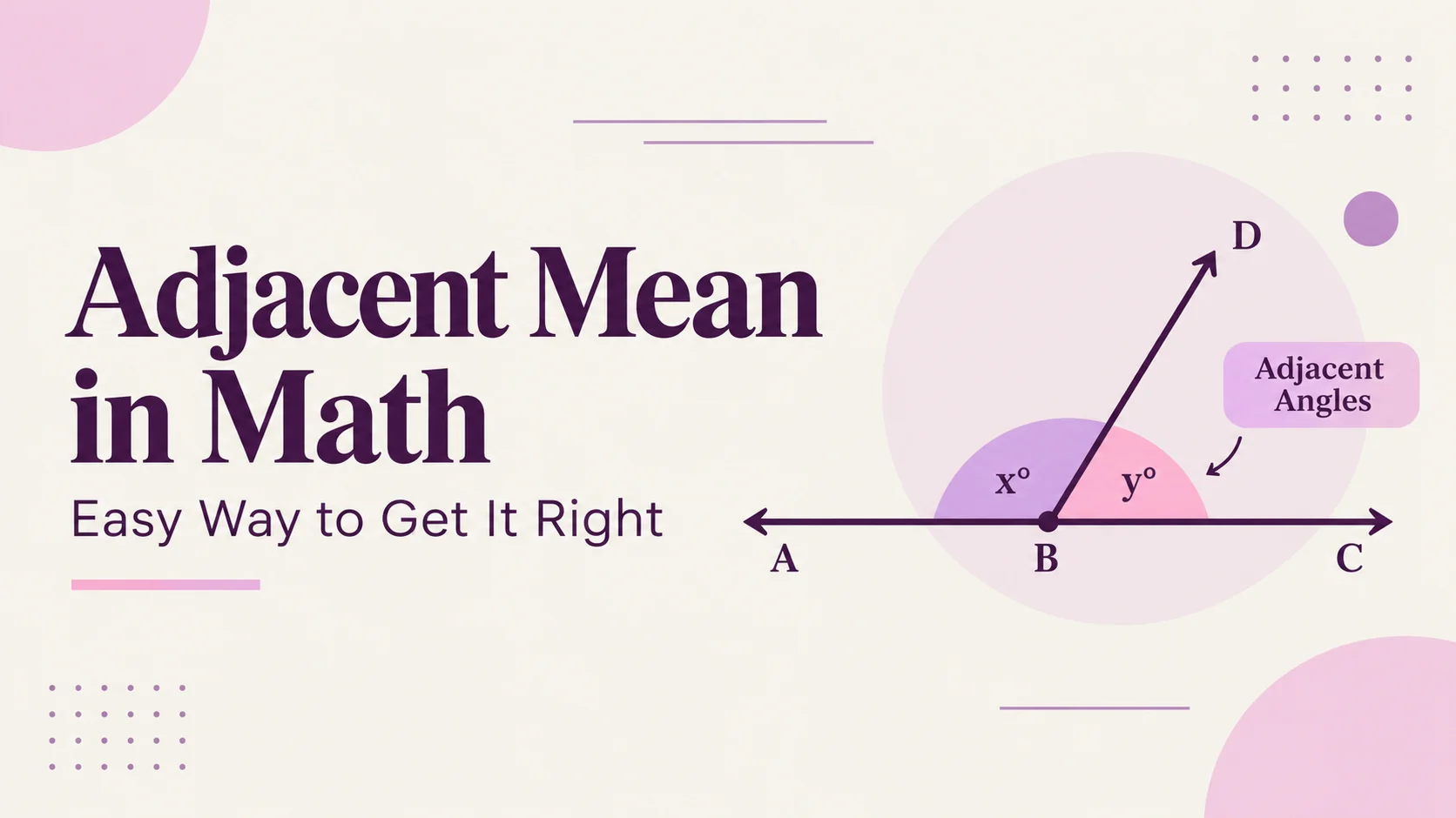 Adjacent Mean in Math
