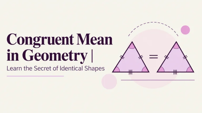 Congruent Mean in Geometry
