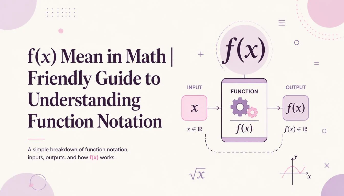 f(x) Mean in Math