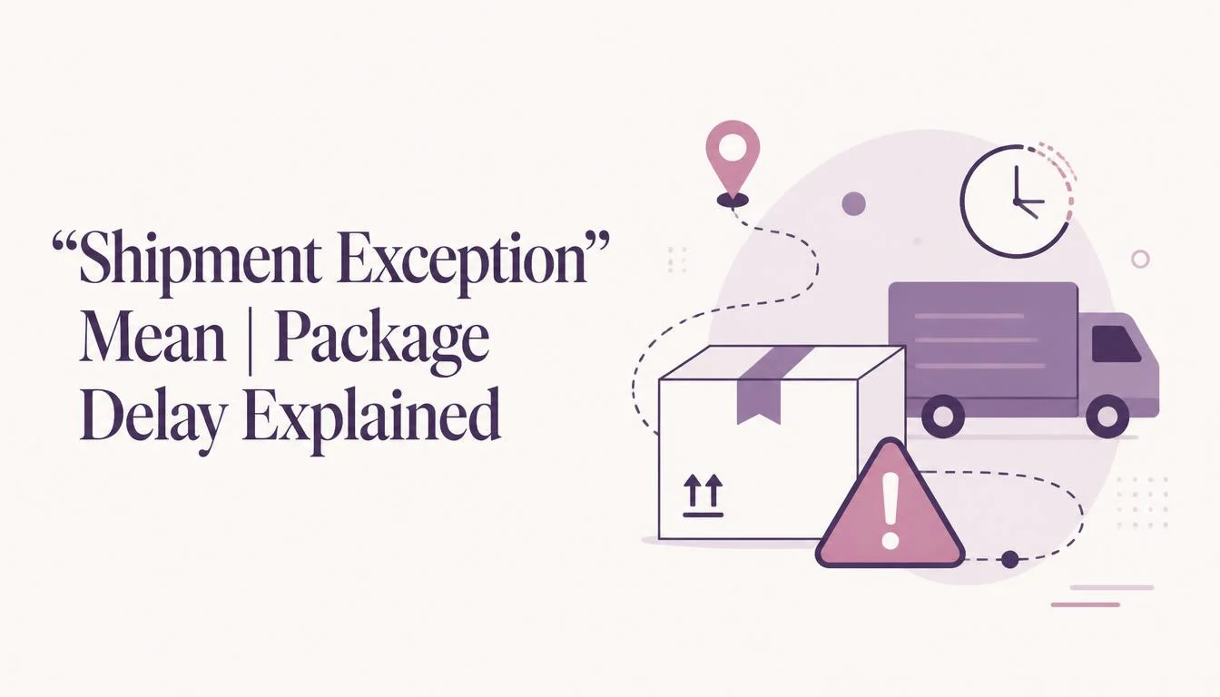 "Shipment Exception" Mean