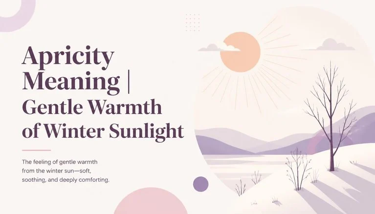 Apricity Meaning