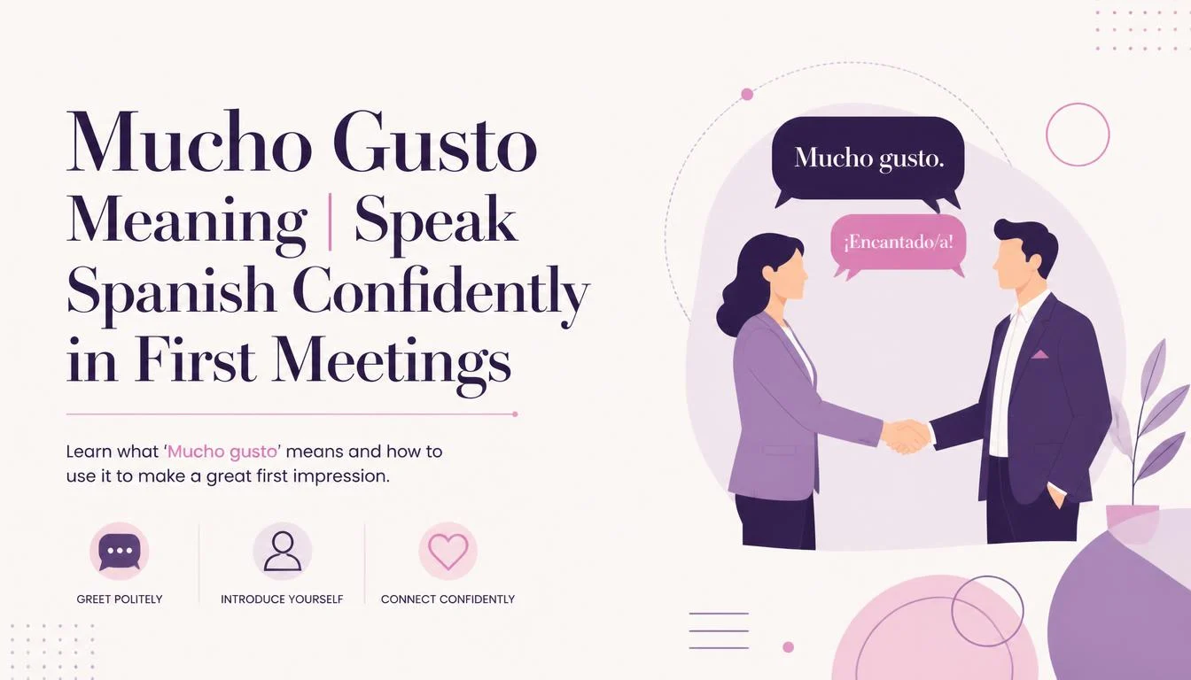 Mucho Gusto Meaning