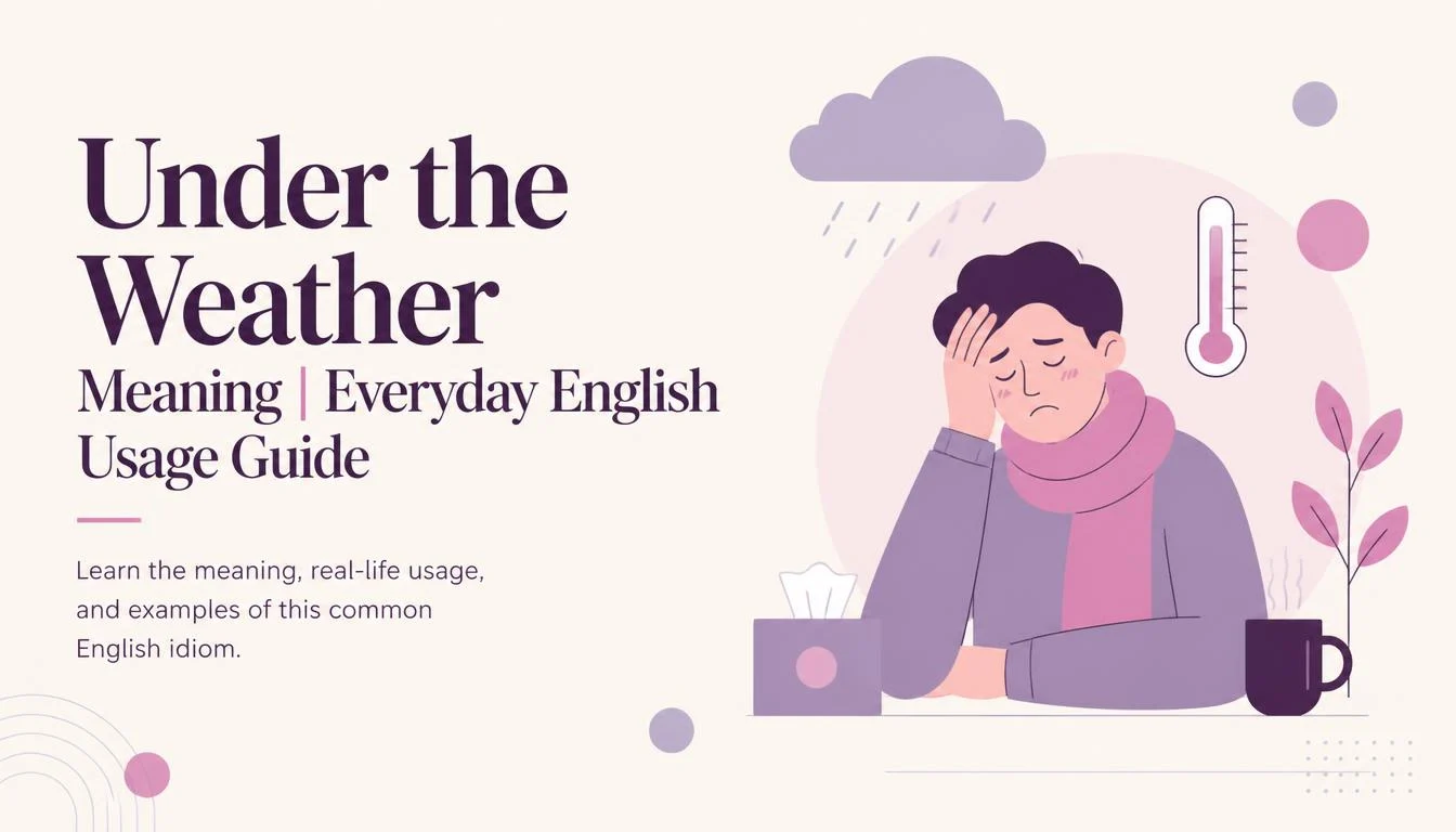 Under the Weather Meaning