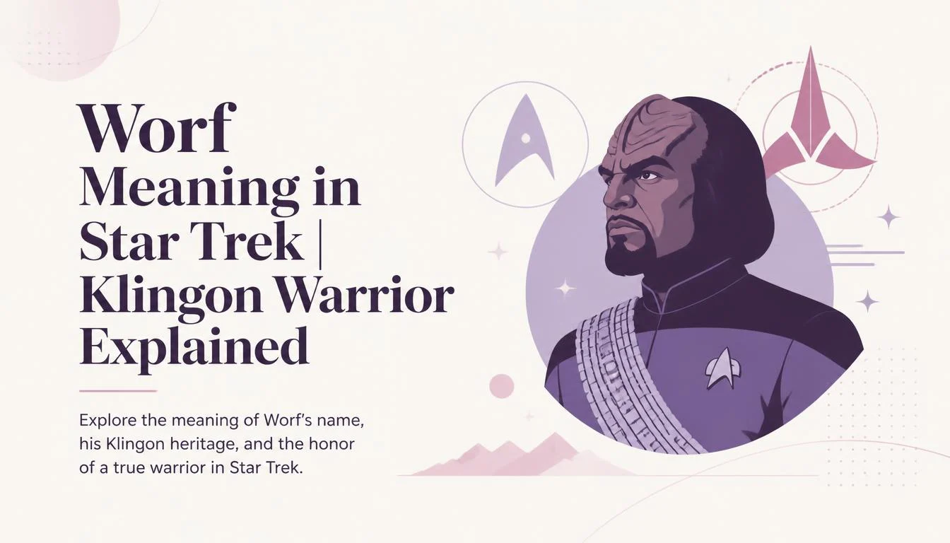 Worf Meaning in Star Trek