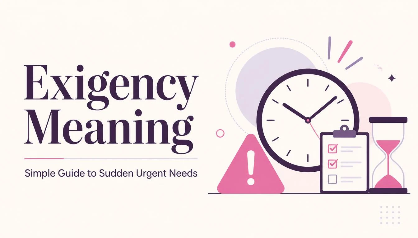 Exigency Meaning