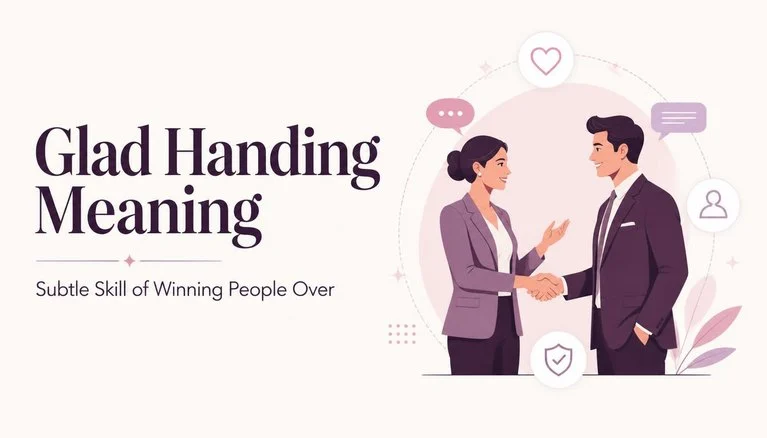 Glad Handing Meaning